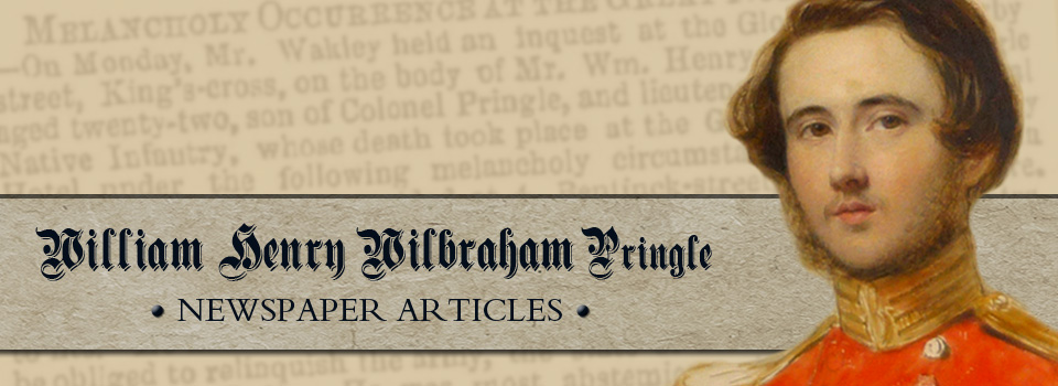 William Henry Wilbraham Pringle Banner